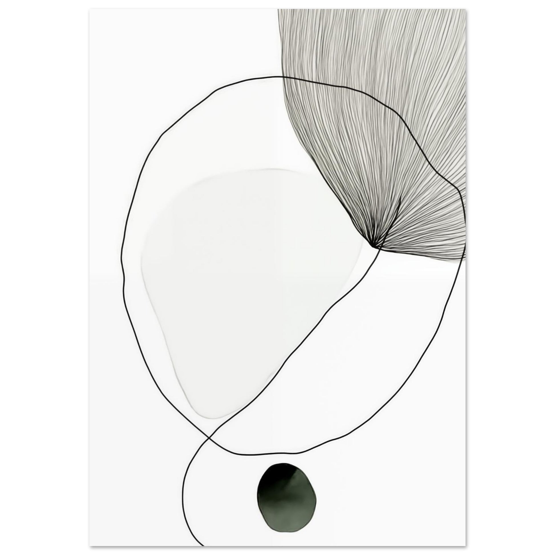 Hauch der Stille – Abstrakte Formenspielerei 70x100 cm - Pixara