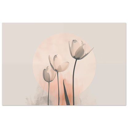 Sanfte Tulpen Poster 60x90 cm - Pixara