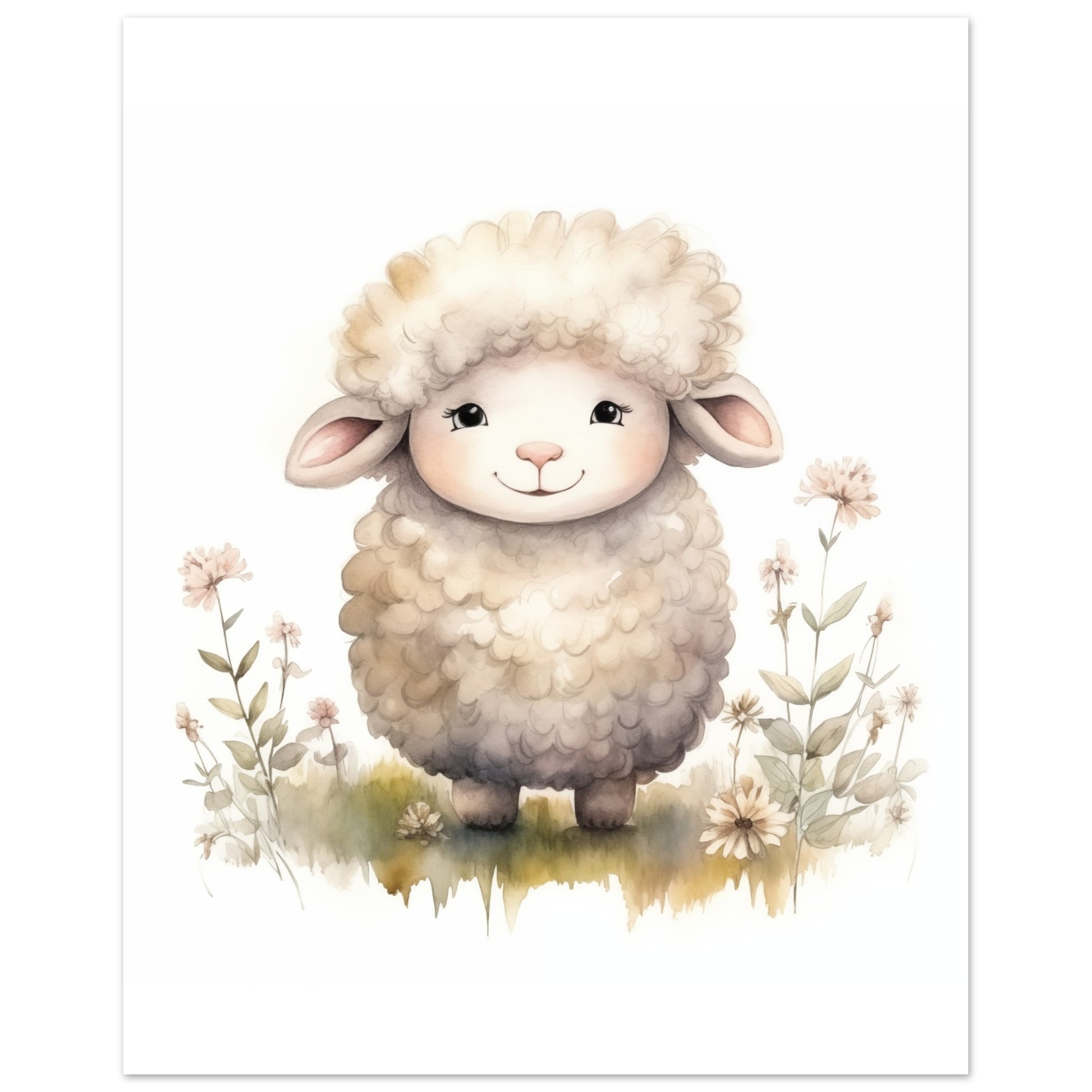 Schaf "Lenny" Poster 20x25 cm - Pixara