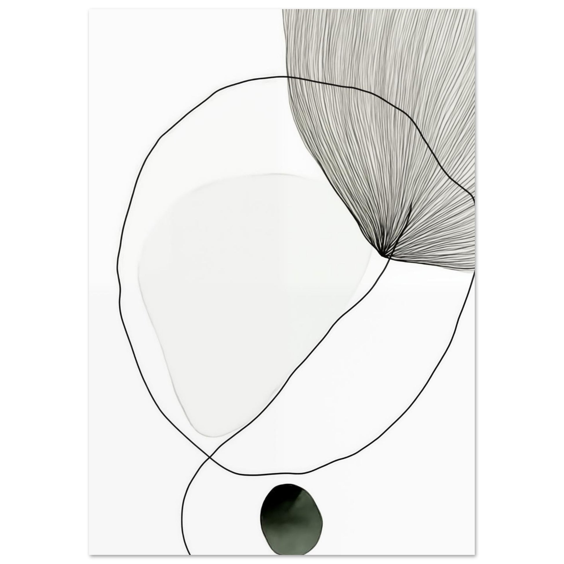 Hauch der Stille – Abstrakte Formenspielerei 21x29.7 cm - Pixara