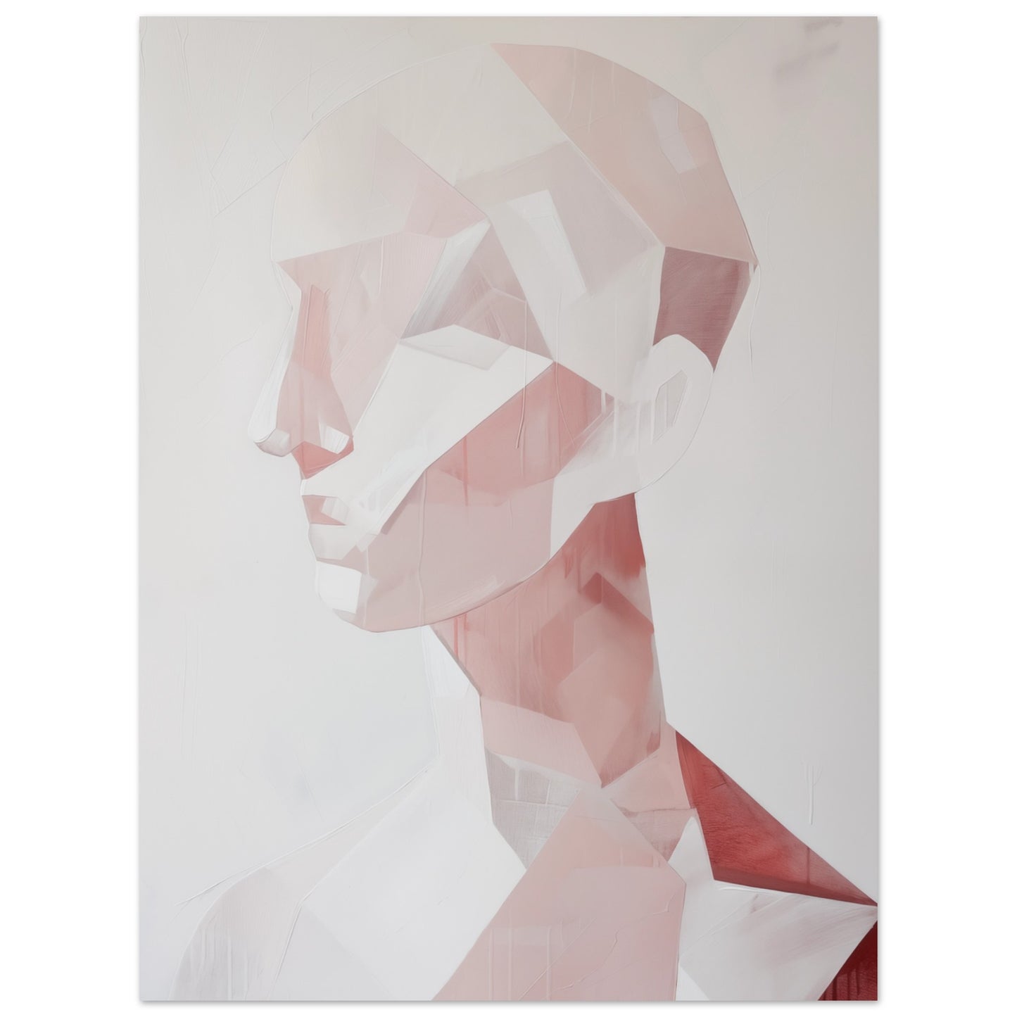 Geometrisches Profil in Pastell 30x40 cm - Pixara