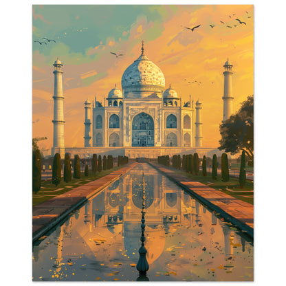 Taj Mahal in der Morgendämmerung 40x50 cm - Pixara