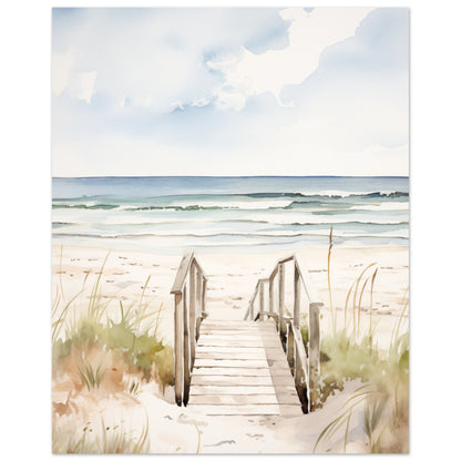 Strandzugang Poster 40x50 cm - Pixara