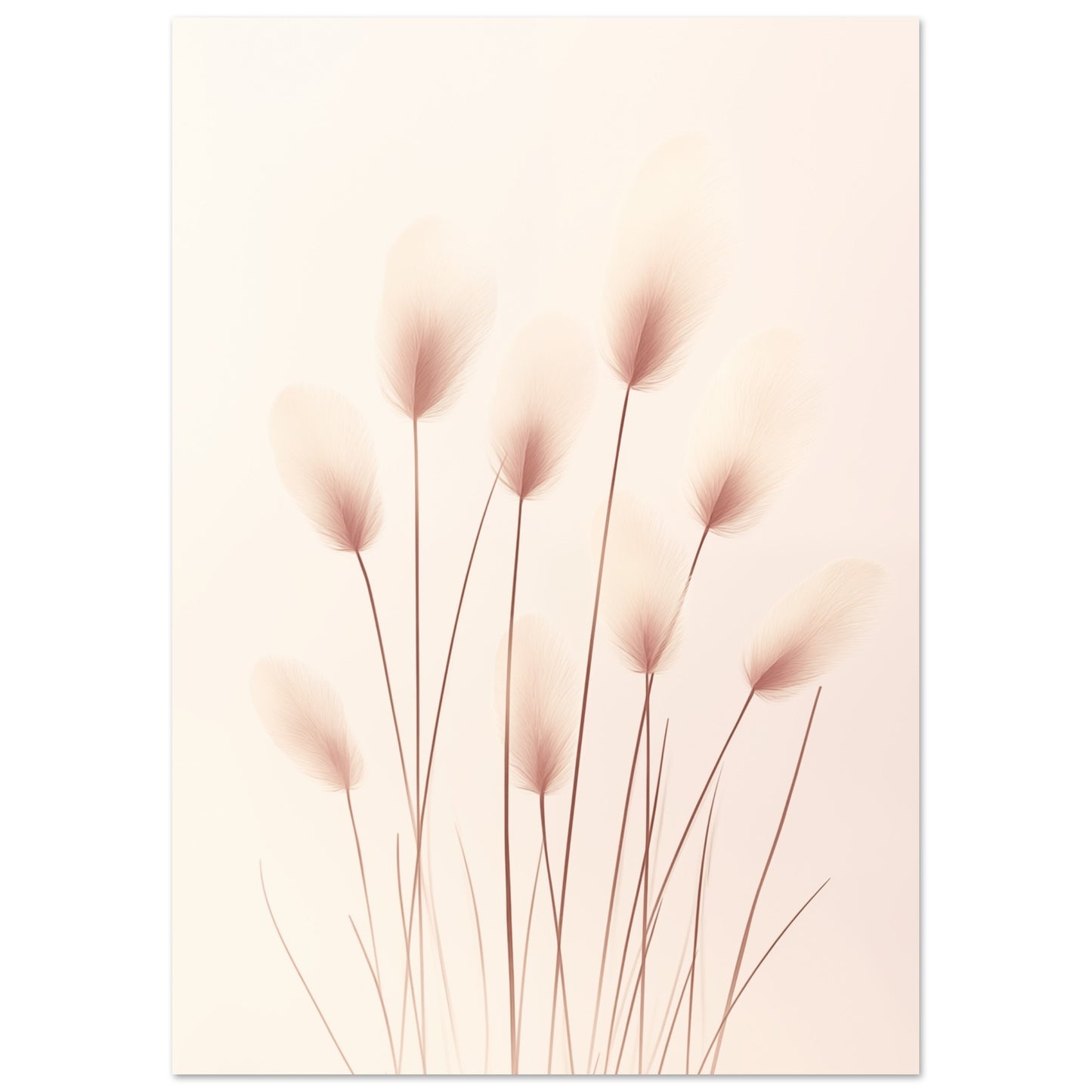 Zarte Bunny Tails A4 21x29.7 cm Poster - Pixara