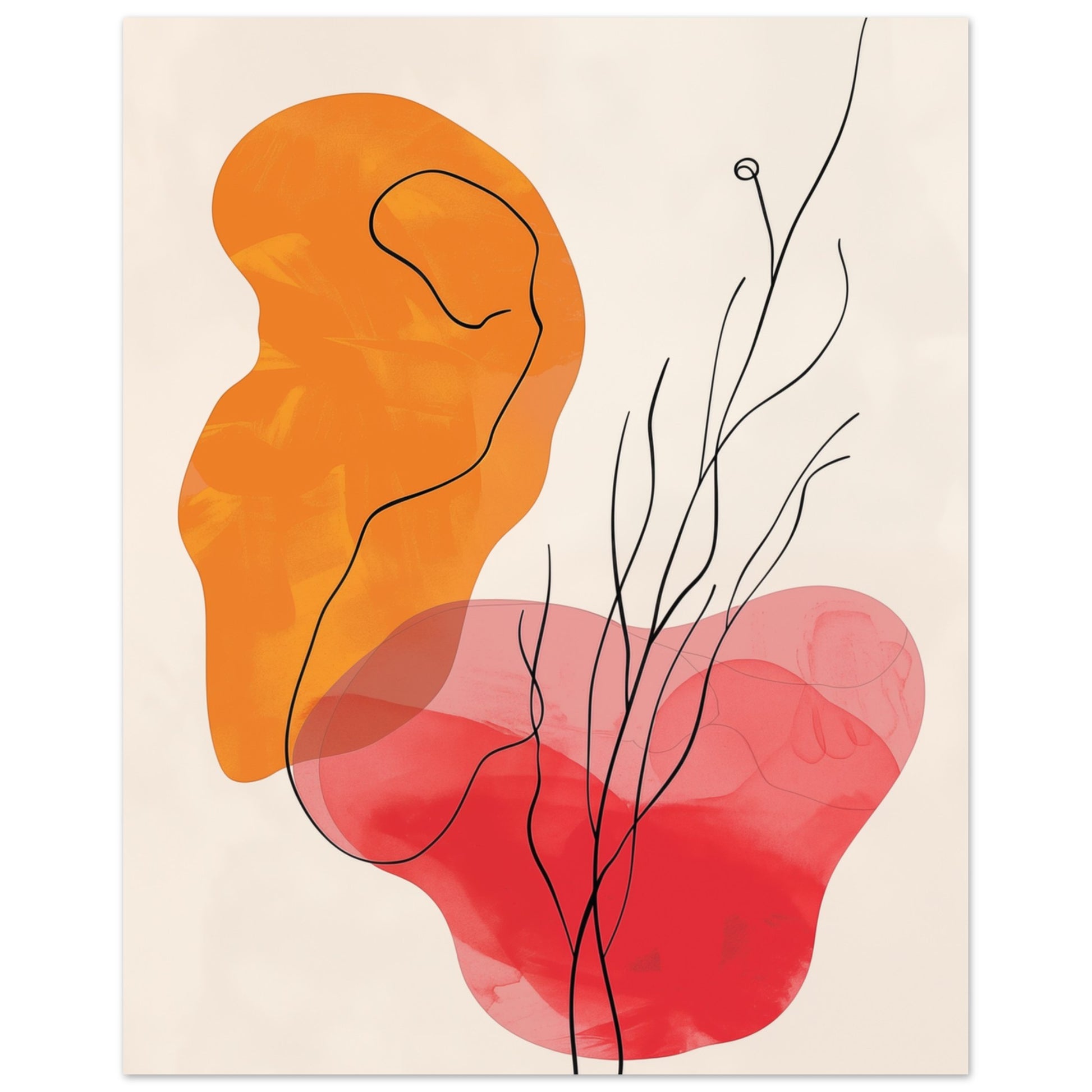 Flammenberührung Poster 20x25 cm - Pixara