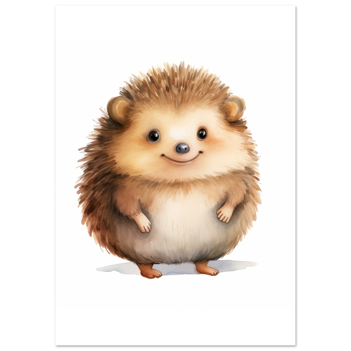 Igel "Hugo" Poster A4 21x29.7 cm - Pixara