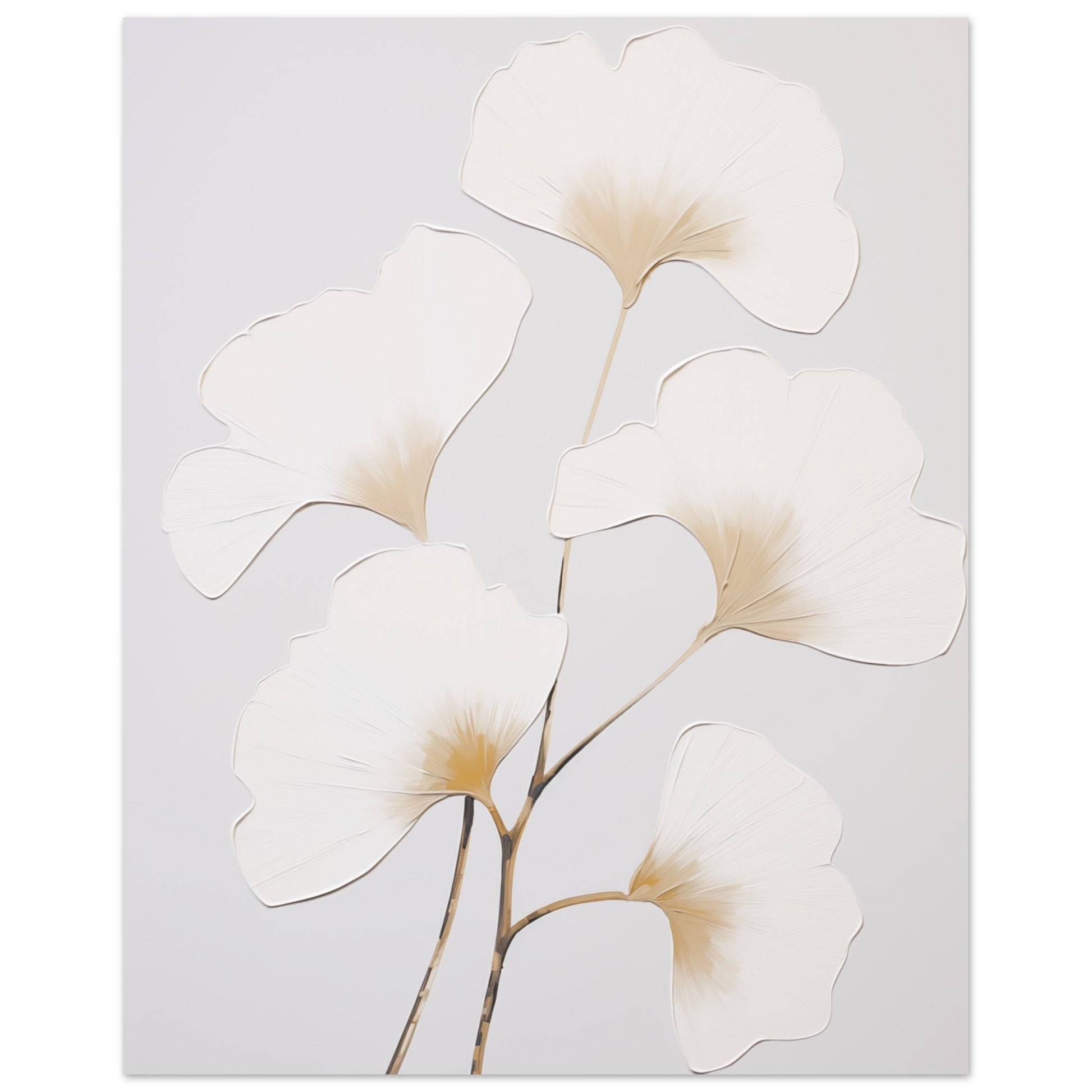 Ginko im Morgenlicht Poster 40x50 cm - Pixara