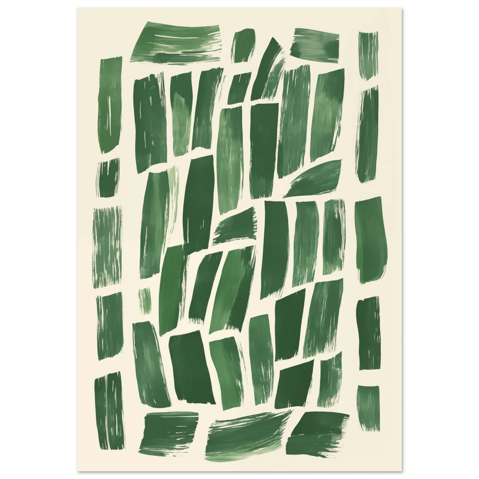 Abstrakte Grüntöne – Modernes Wandbild Poster 70x100 cm - Pixara