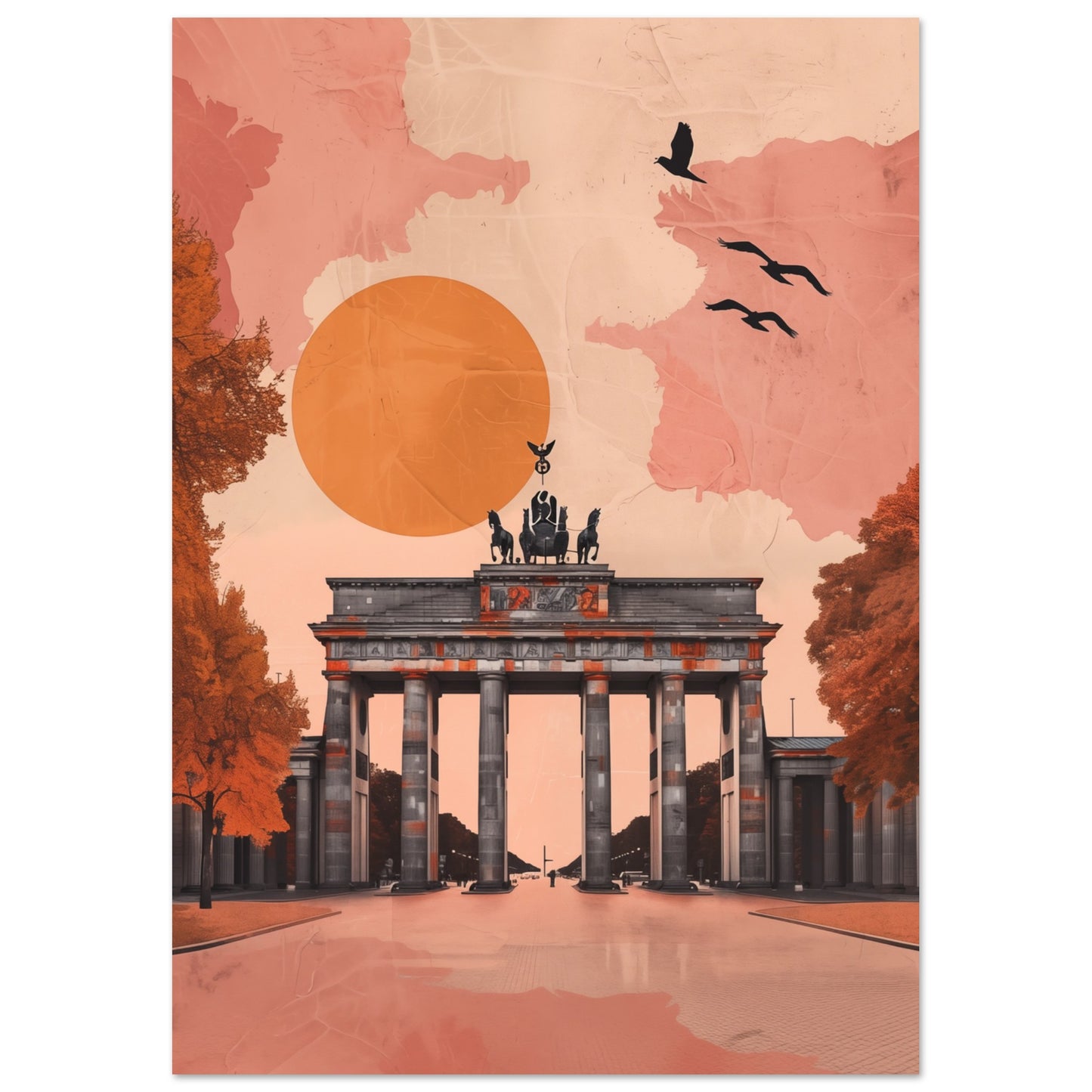 Brandenburger Tor im Herbst A4 21x29.7 cm - Pixara