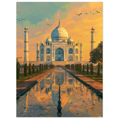 Taj Mahal in der Morgendämmerung 30x40 cm - Pixara