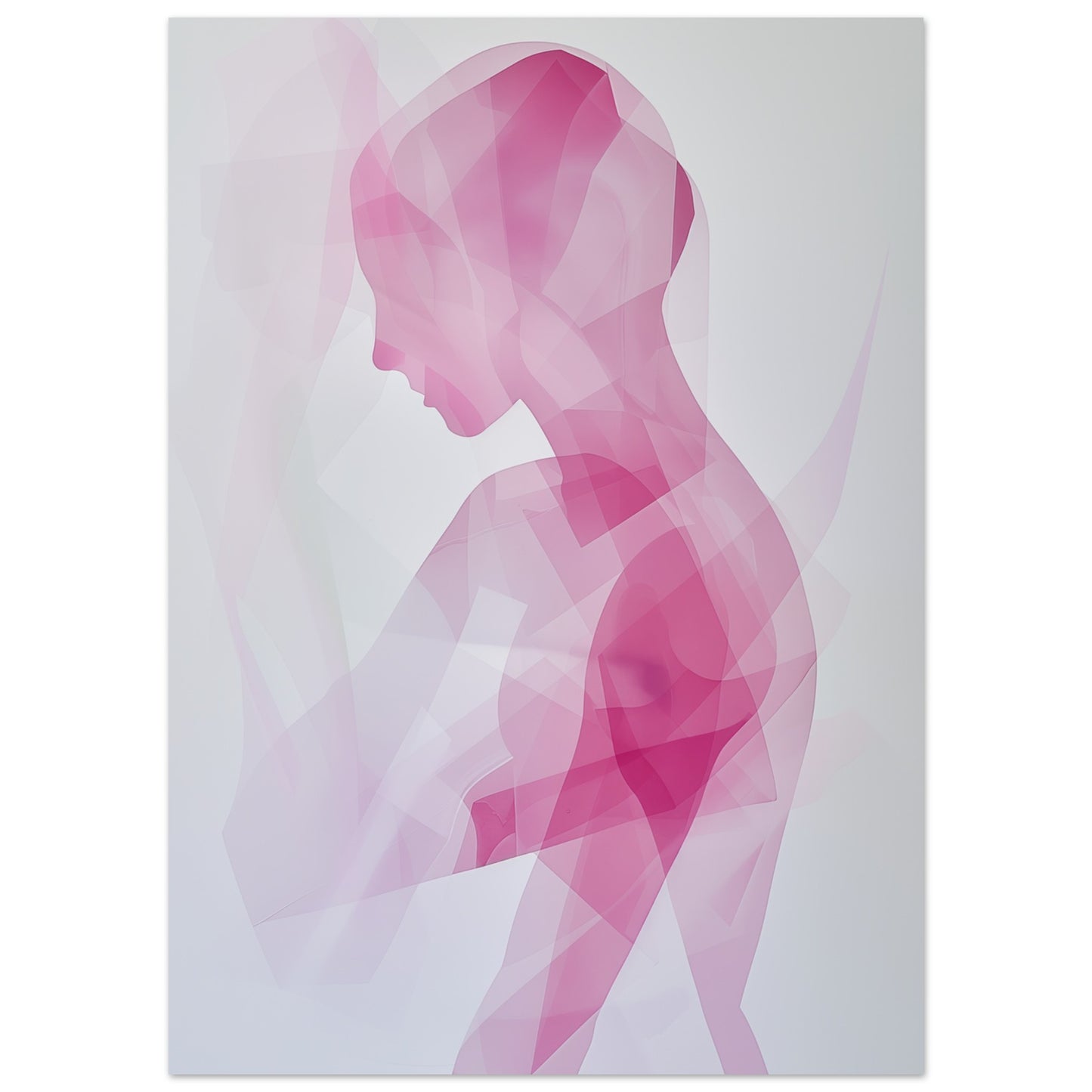 Pinke Transparenz 50x70 cm - Pixara