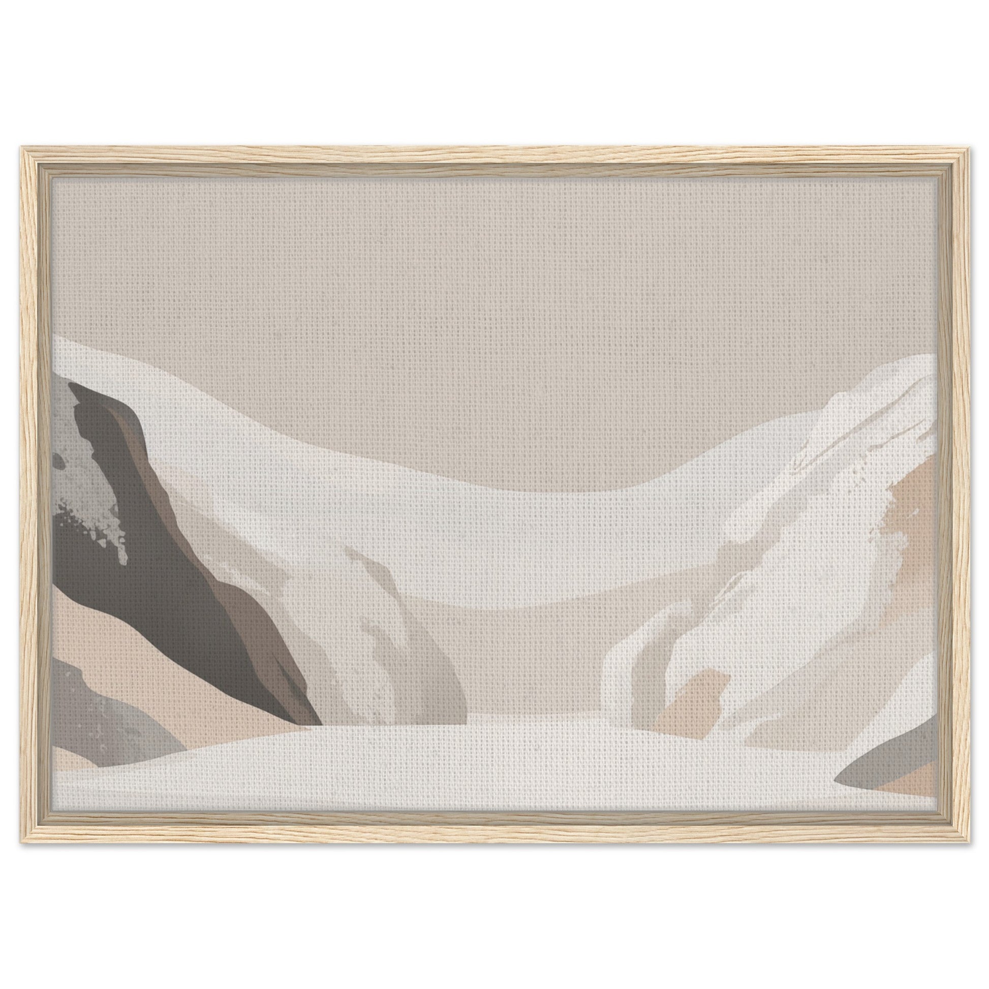 Serenity of Earth Tones | Gerahmte Leinwand Holzrahmen 50x70 cm - Pixara