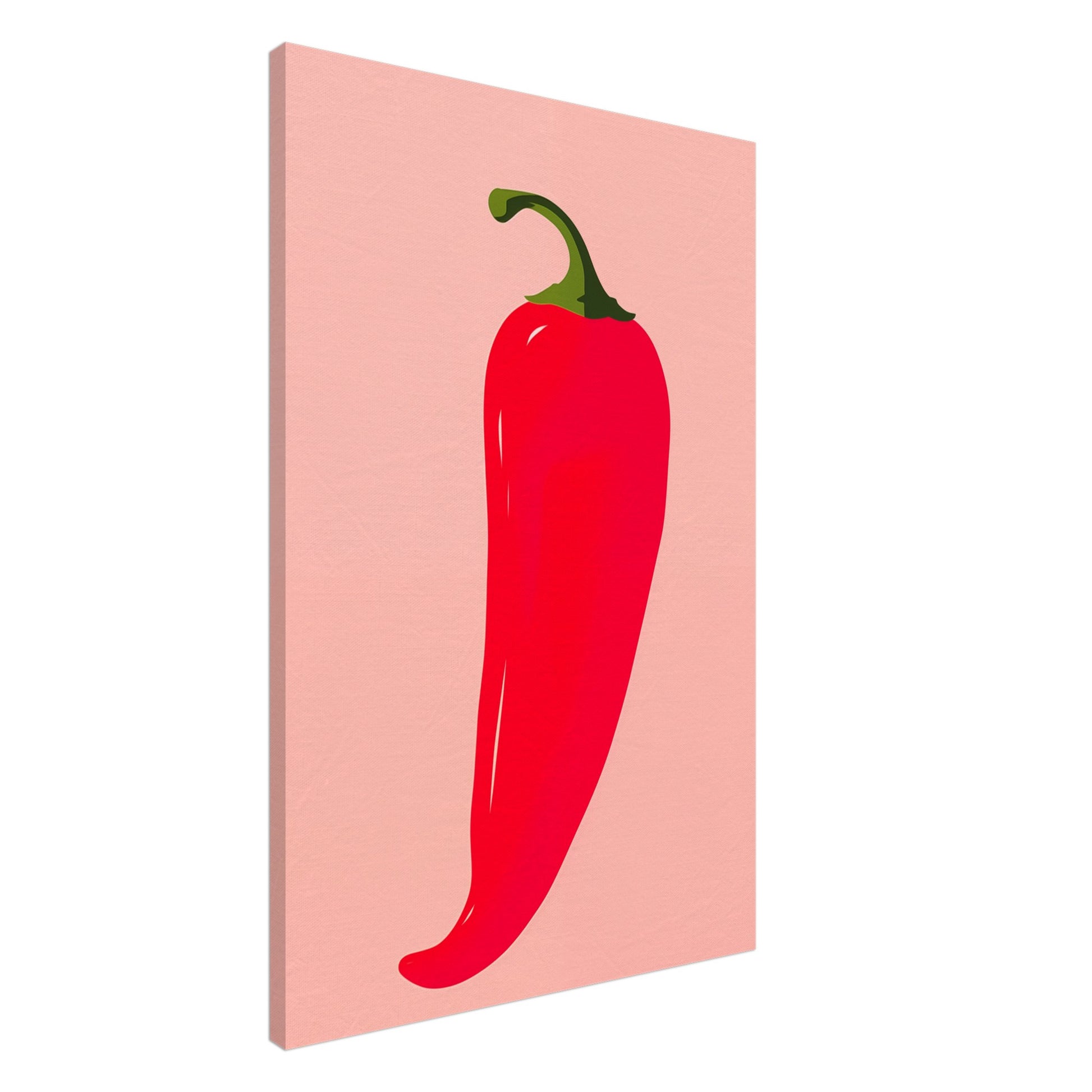 Scharfe Chilli Leinwand 60x90 cm - Pixara