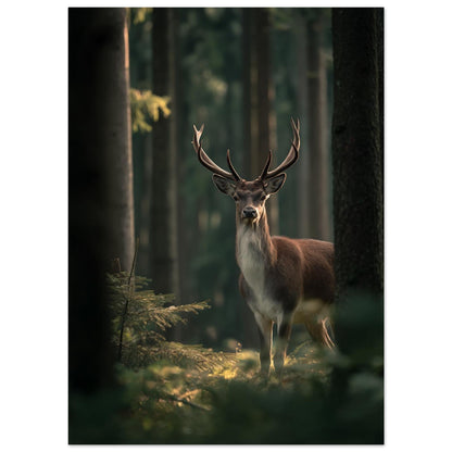 Edelhirsch im Morgenlicht - Pixara