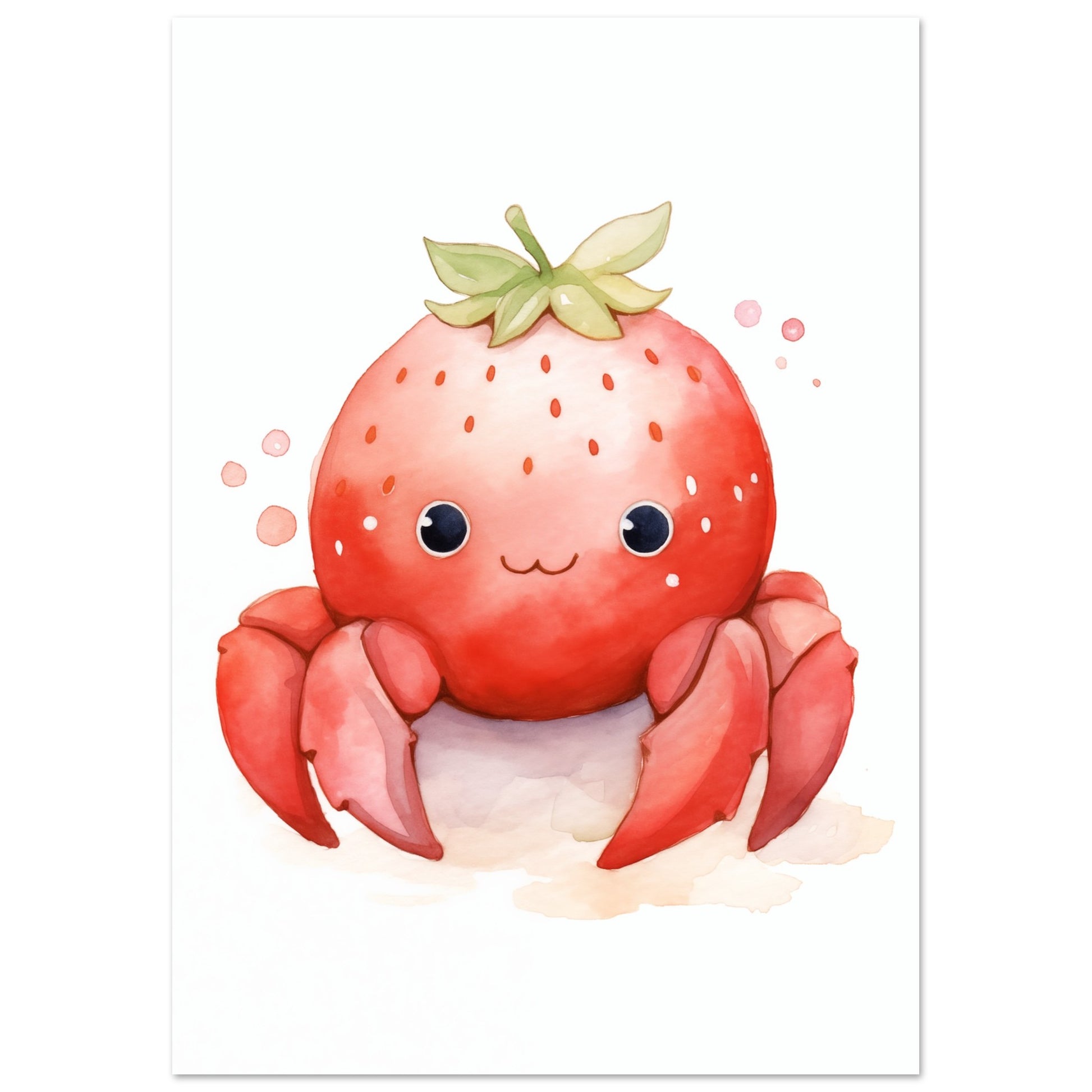 Craby Berry Poster A4 21x29.7 cm - Pixara
