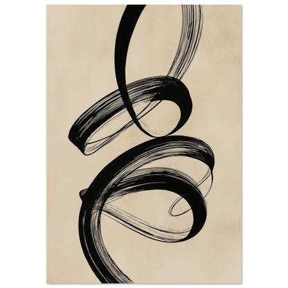 Sanfte Linien auf Beige 70x100 cm - Pixara