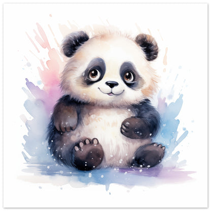 Panda "Penny" Poster 30x30 cm - Pixara