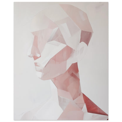 Geometrisches Profil in Pastell 20x25 cm - Pixara