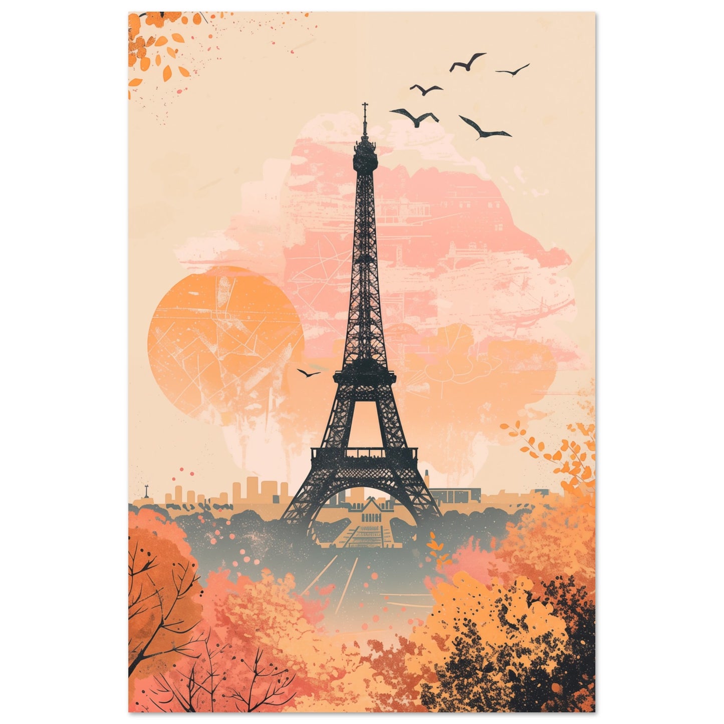 Autumn in Paris 60x90 cm - Pixara