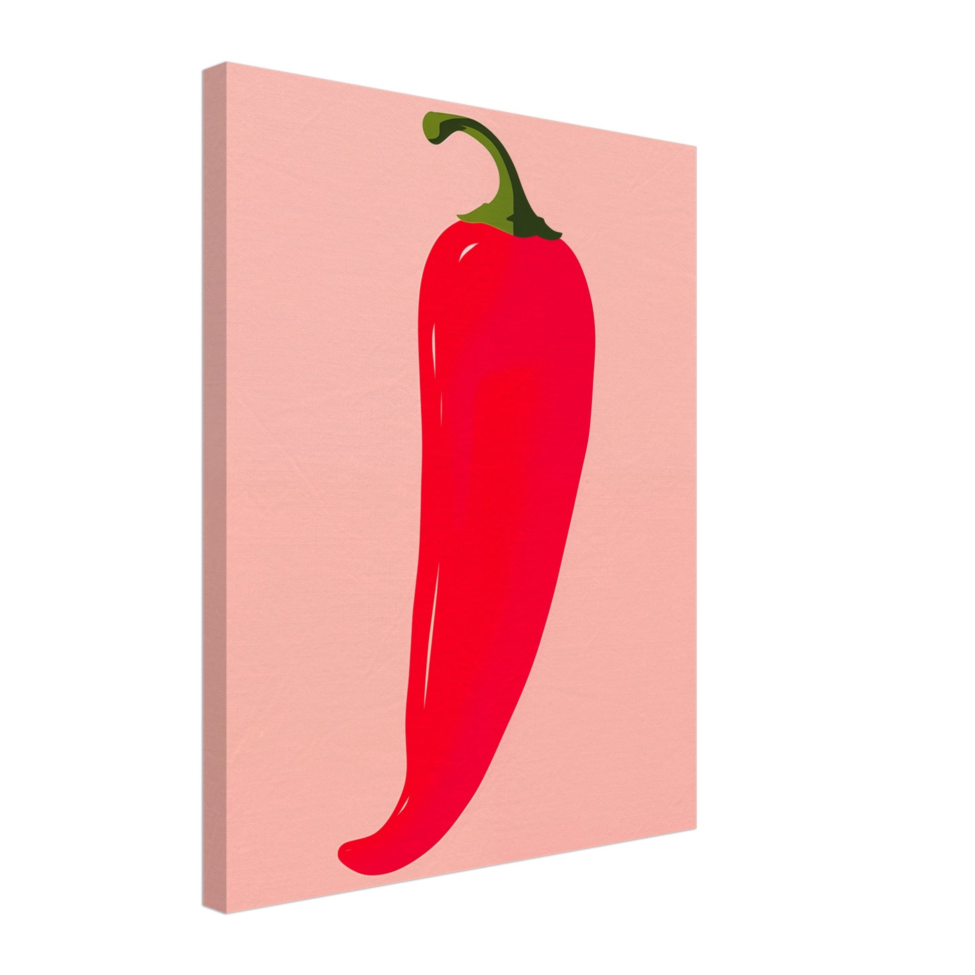 Scharfe Chilli Leinwand 40x50 cm - Pixara