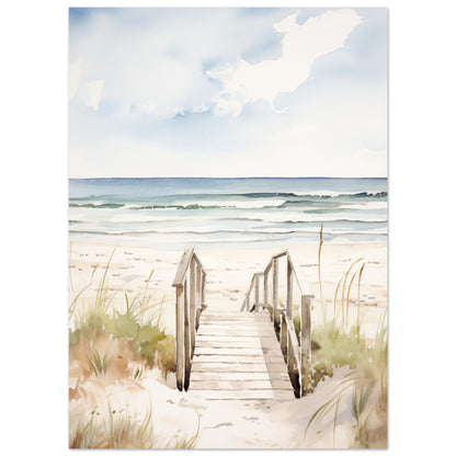 Strandzugang Poster 13x18 cm - Pixara