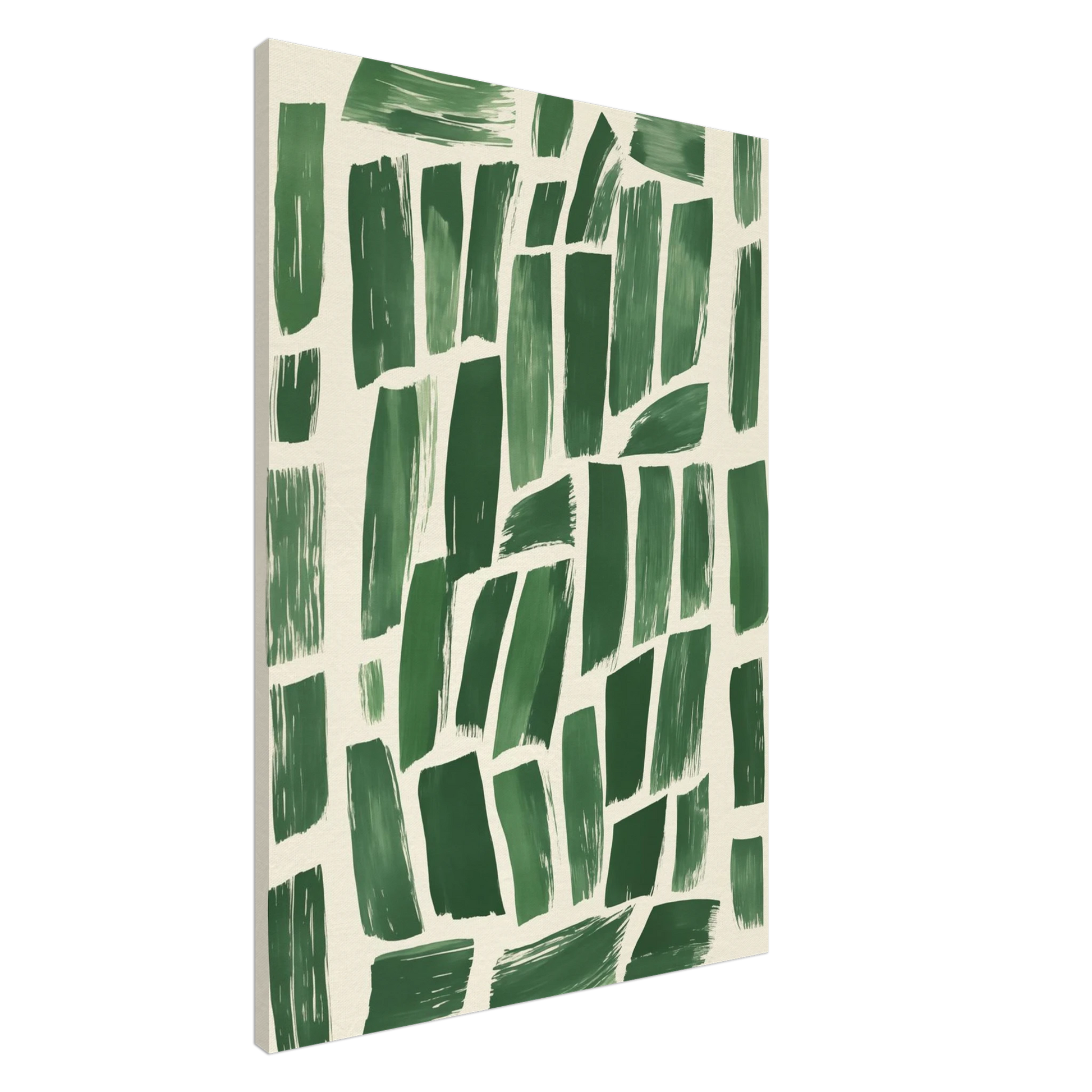 Abstrakte Grüntöne – Modernes Wandbild Leinwand 70x100 cm - Pixara