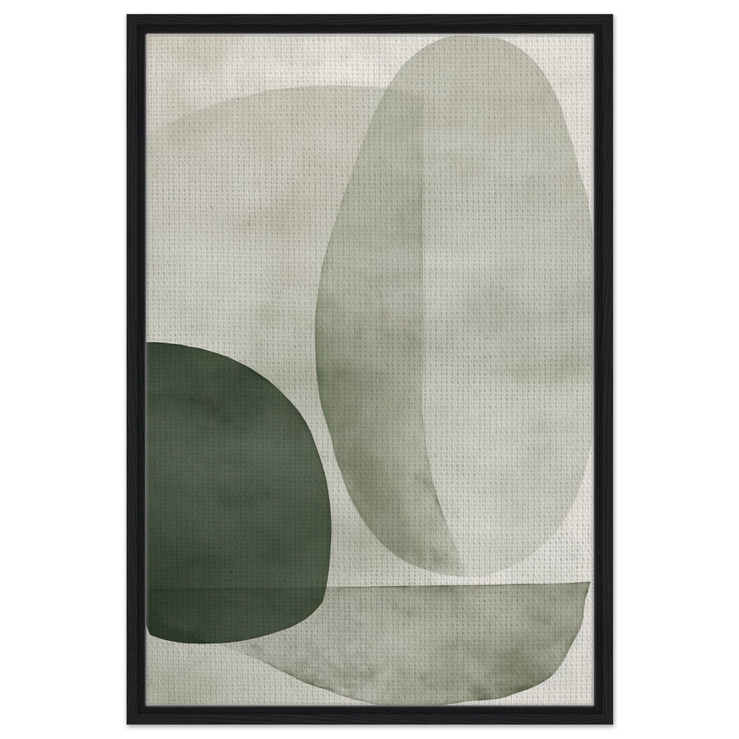 Klare Gedanken | Gerahmte Leinwand 60x90 cm 24x36″ Schwarzer Rahmen - Pixara