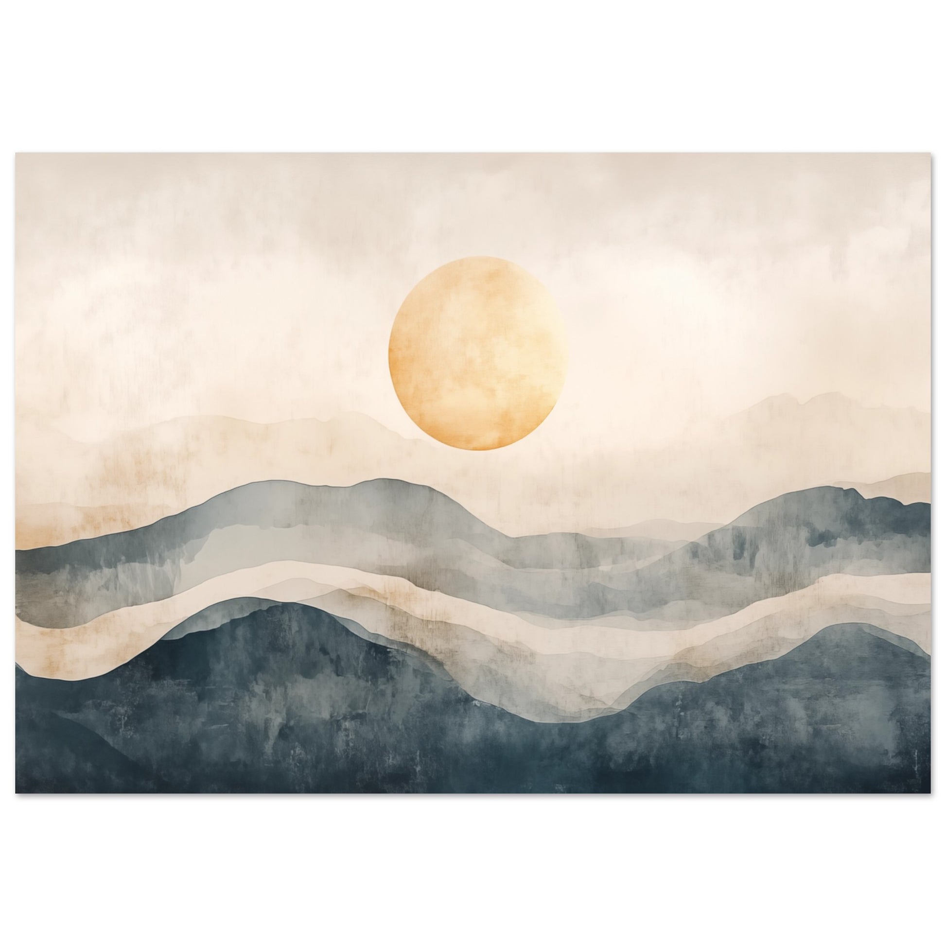 Japandi Sonnenaufgang Poster 70x100 cm - Pixara