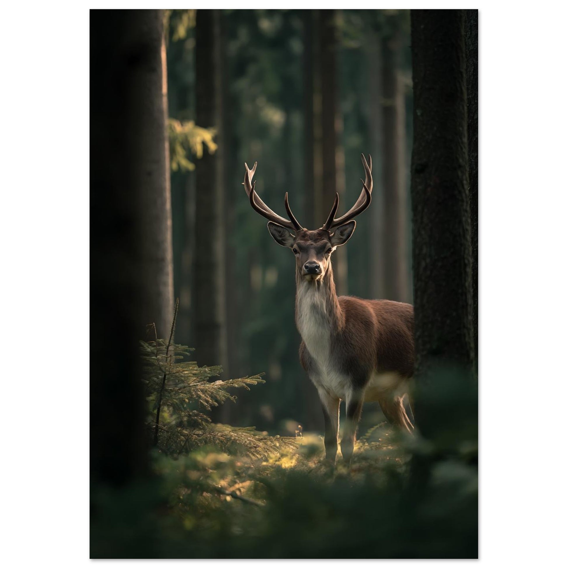 Edelhirsch im Morgenlicht - Pixara