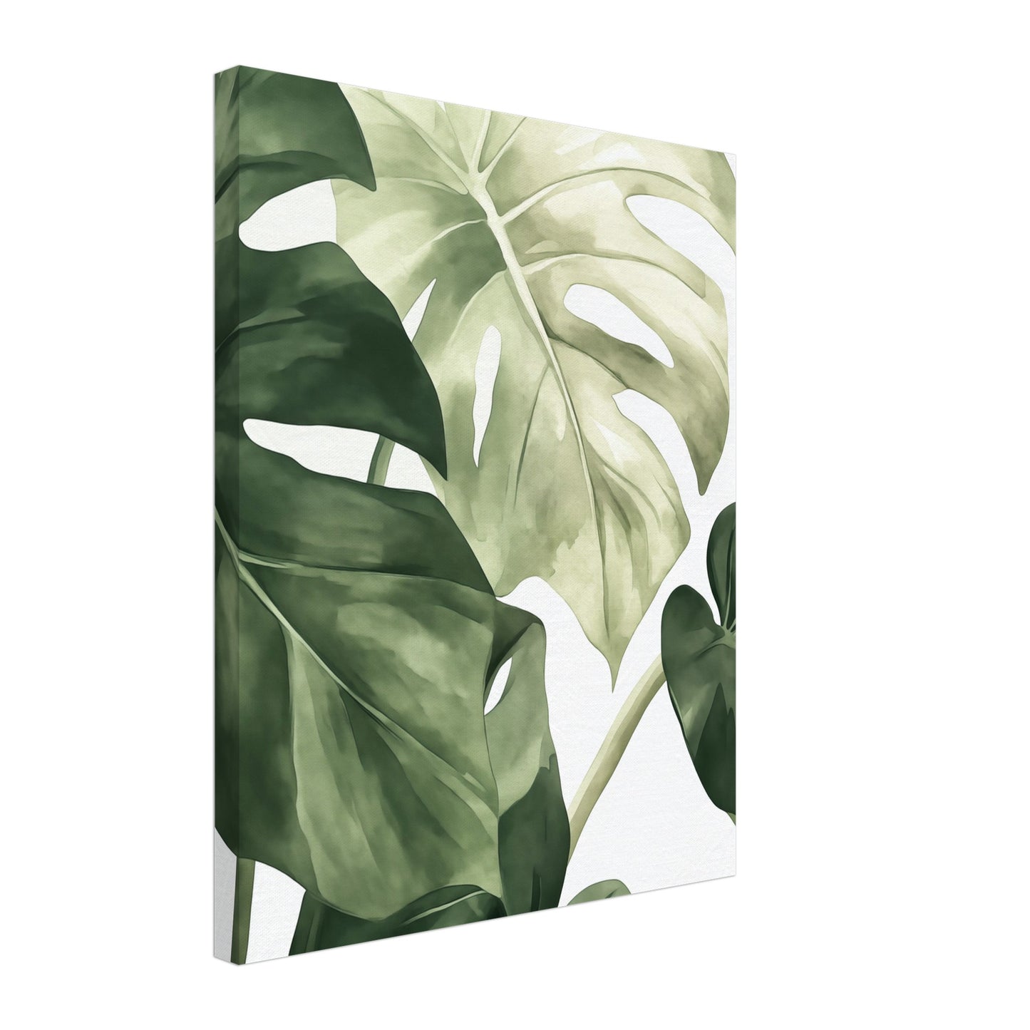 Monstera Blätter Leinwand 40x50 cm - Pixara