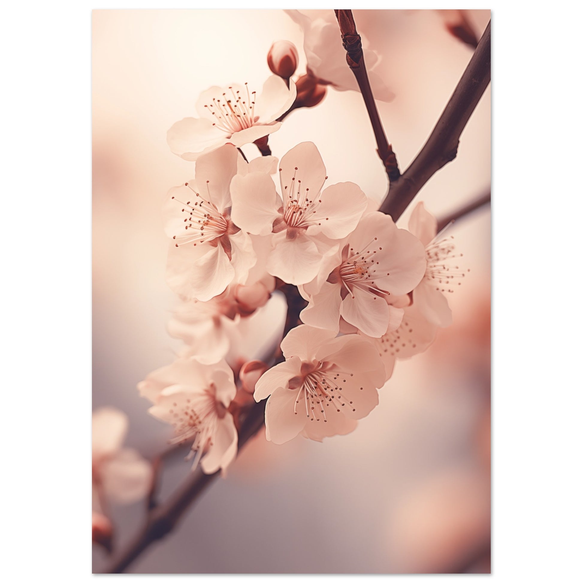 Kirschblüten Poster A4 21x29.7 cm - Pixara