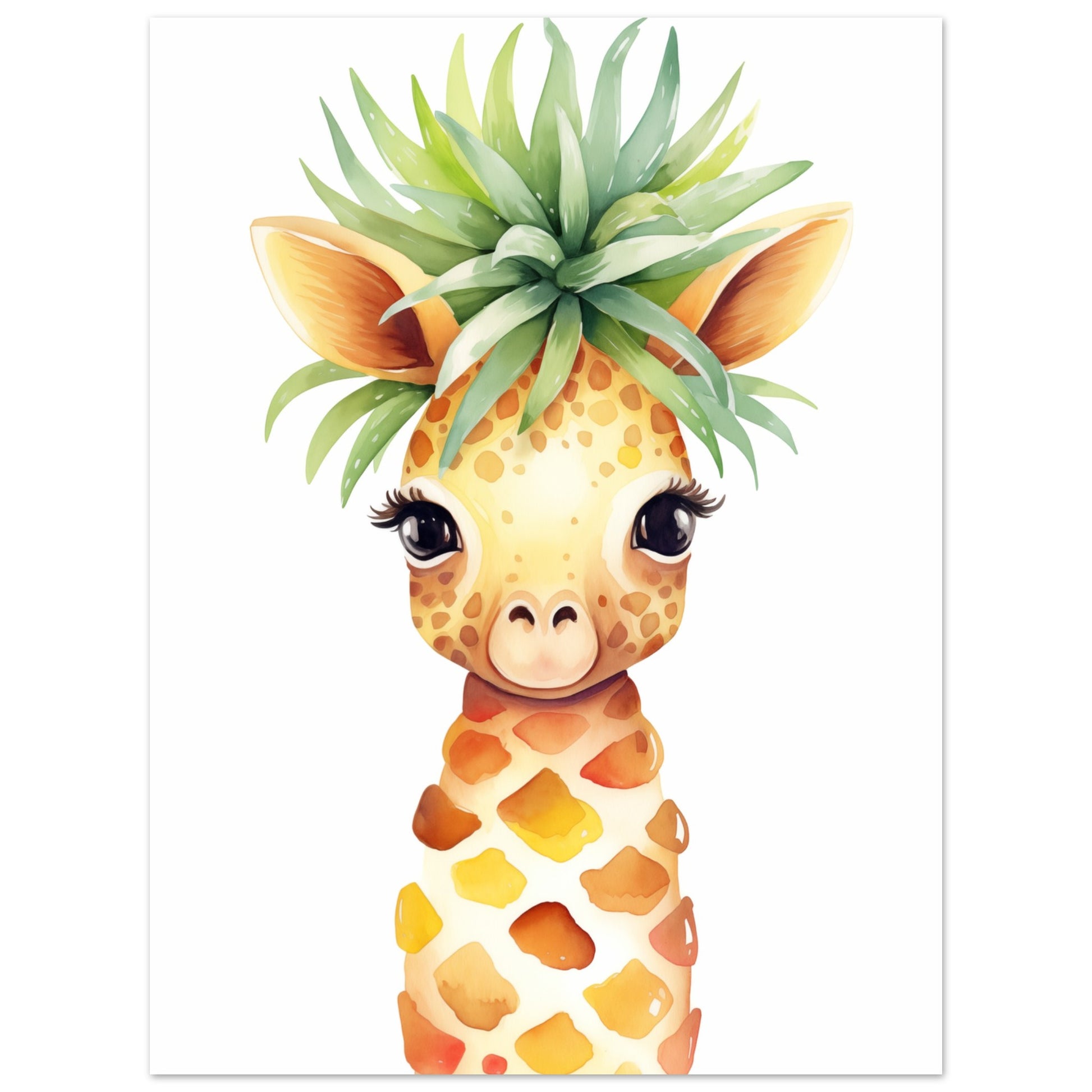 Gigi die Giraffenananas Poster 30x40 cm - Pixara