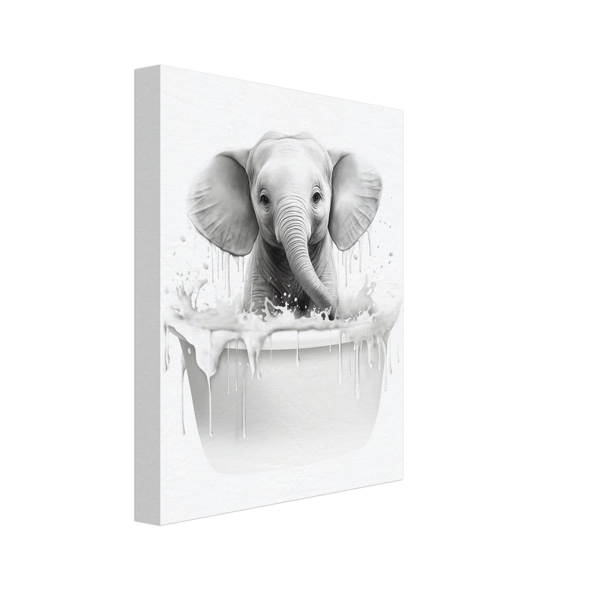 Schaumbad Spaß Leinwand 20x25 cm - Pixara