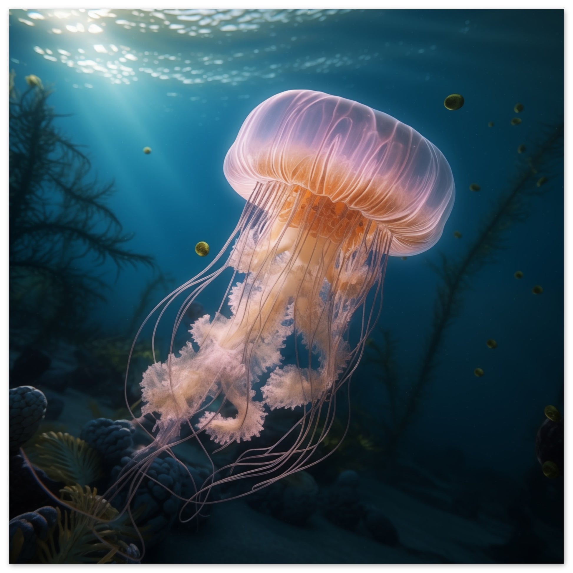 Tanz der Tiefsee Poster 50x50 cm - Pixara