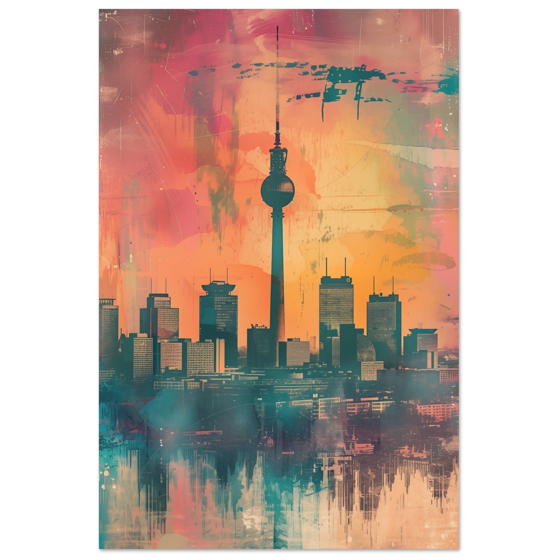 Zeitreise Berlin Poster 60x90 cm - Pixara