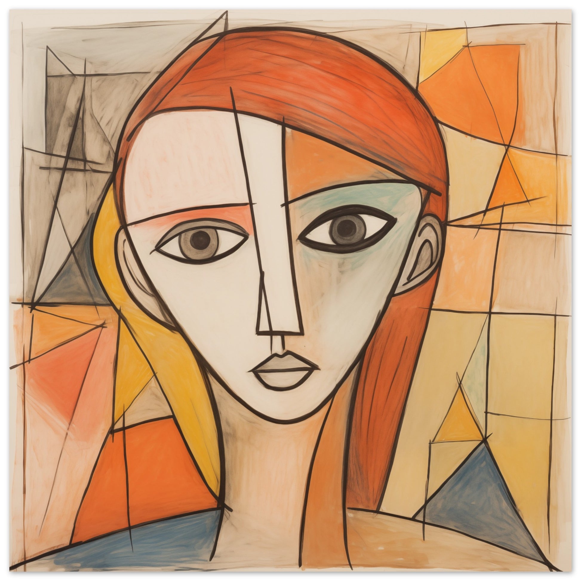 Fragmentierte Wahrnehmung Poster 30x30 cm - Pixara