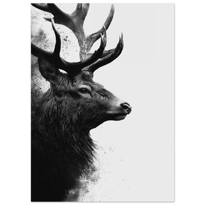 Hirsch – Schwarzweiß Fine-Art Porträt 13x18 cm - Pixara