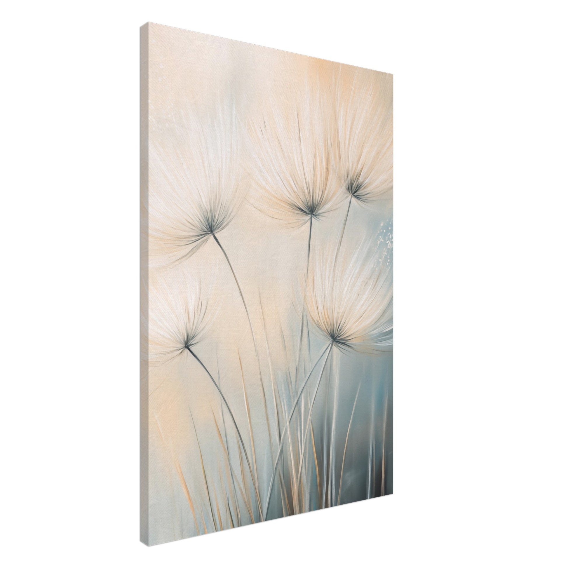 Sanfte Pusteblumen im Wind Leinwand 60x90 cm - Pixara