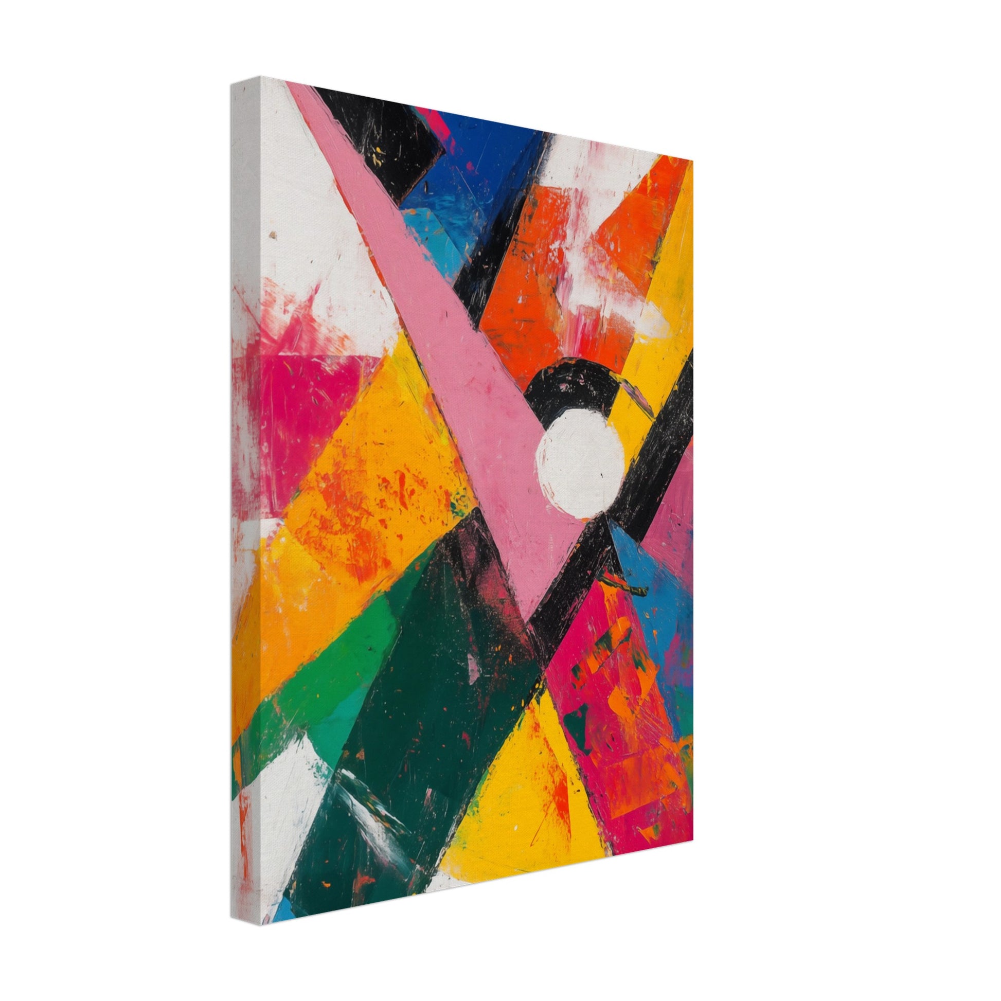 Abstraktes Farbspiel der Energie Leinwand 30x40 cm - Pixara