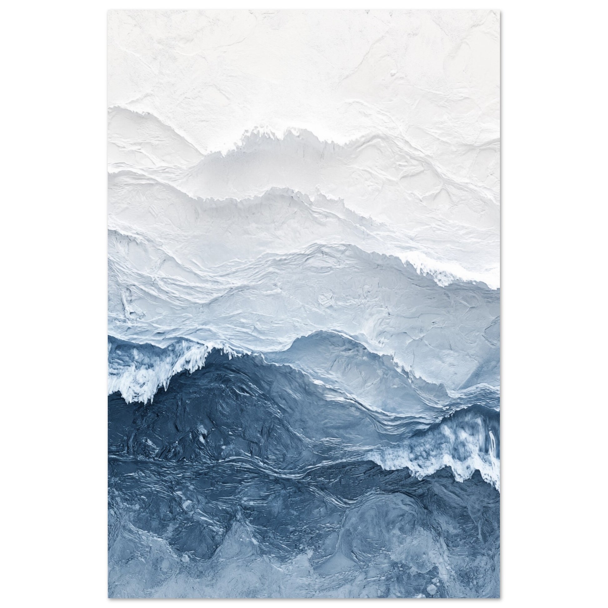 Abstrakte Meereswellen Poster 60x90 cm - Pixara