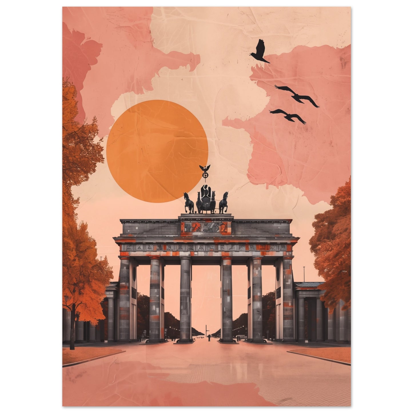 Brandenburger Tor im Herbst 13x18 cm - Pixara