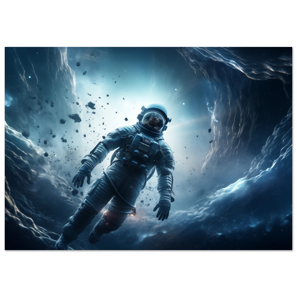 Astronaut's Odyssey Poster A4 21x29.7 cm - Pixara