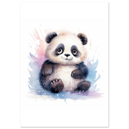 Panda "Penny" Poster A4 21x29.7 cm - Pixara