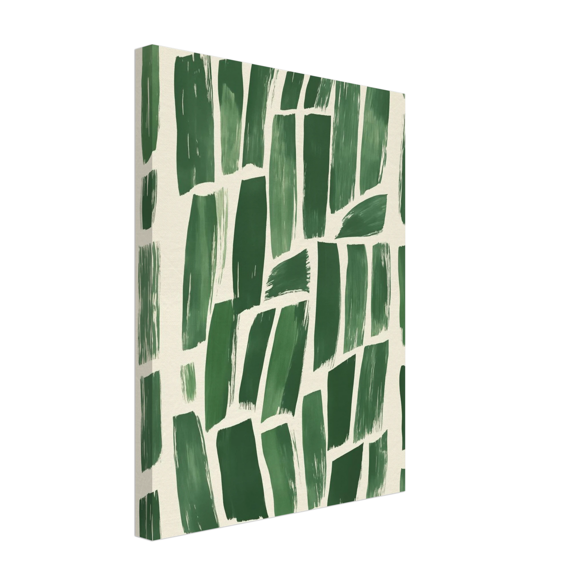 Abstrakte Grüntöne – Modernes Wandbild Leinwand 30x40 cm - Pixara