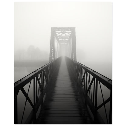 Nebelbrücke 2 Poster 20x25 cm - Pixara