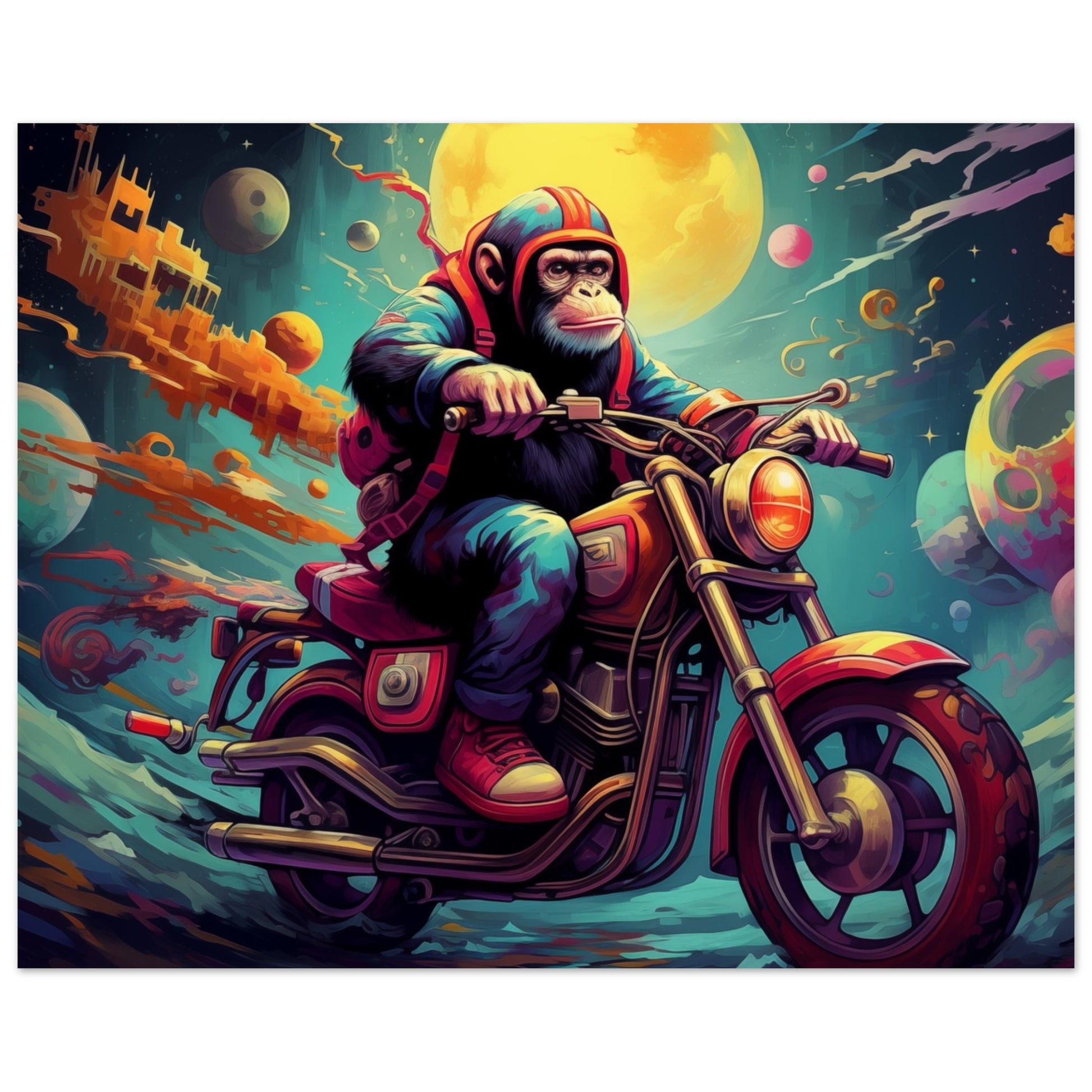 Kosmischer Reiter 20x25 cm - Pixara