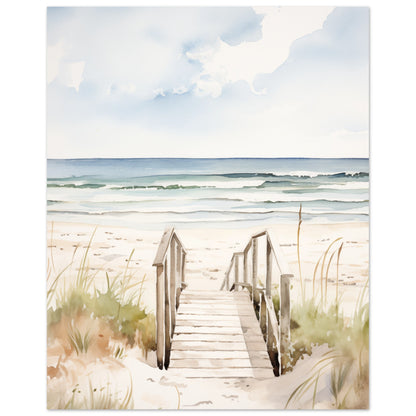 Strandzugang Poster 20x25 cm - Pixara