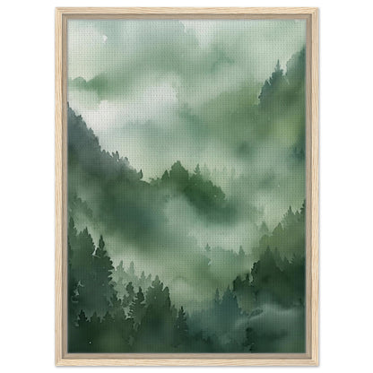 Morgendämmerung im Urwald | Gerahmte Leinwand Holzrahmen 50x70 cm - Pixara