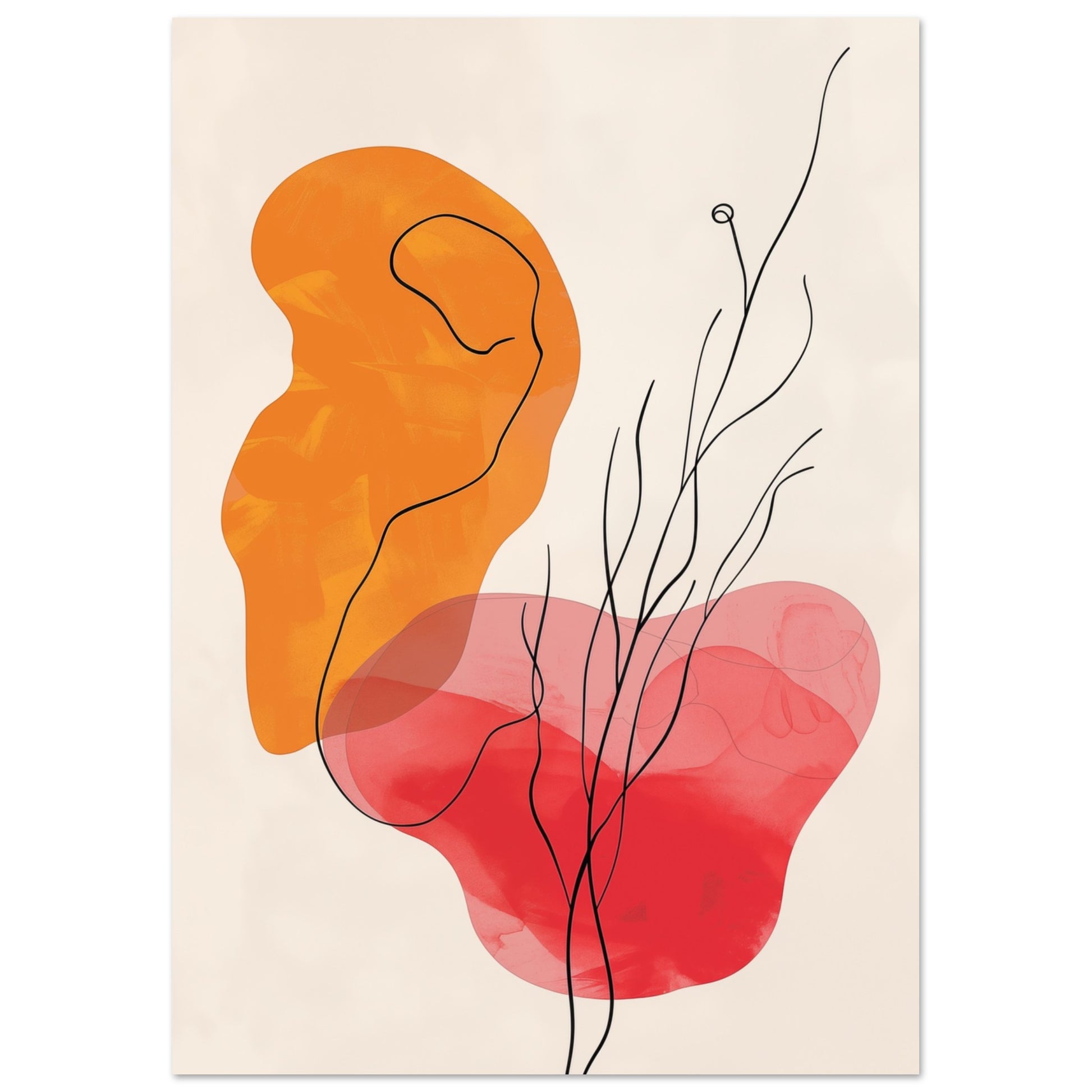 Flammenberührung Poster A4 21x29.7 cm - Pixara