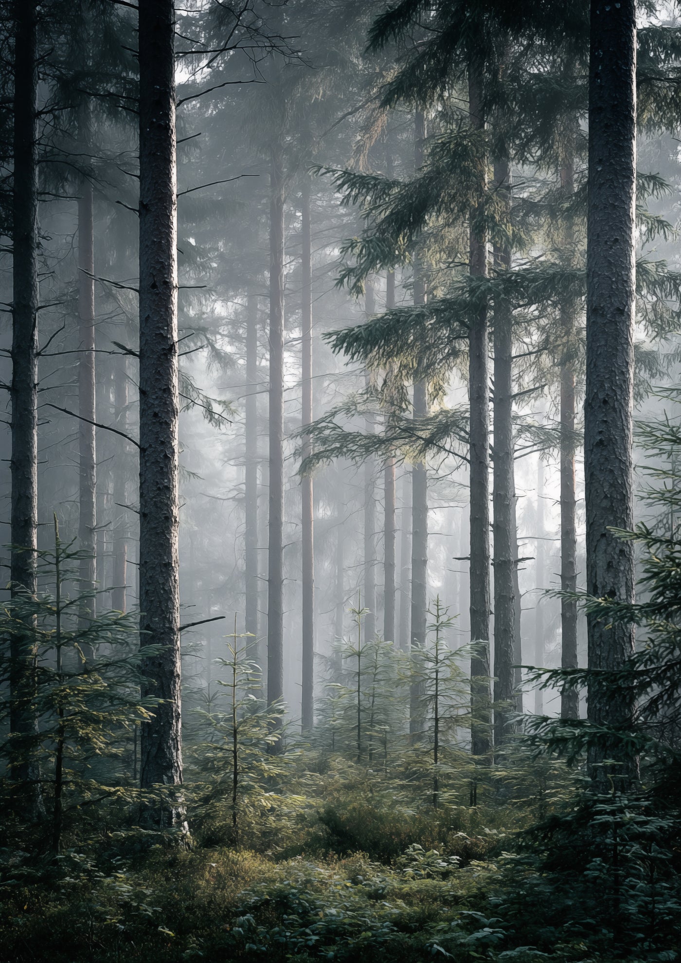 Morgennebel im Wald